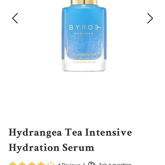 BYROE New York Hydrangea Tea Intensive Hydration Serum - Gold and White - Picture 2 of 7